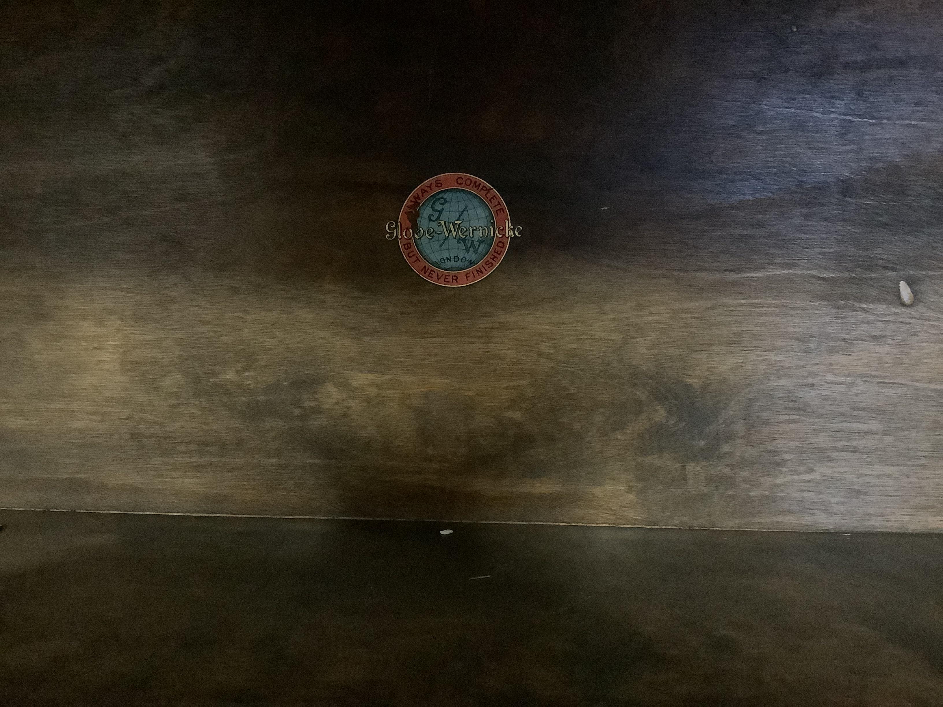 A Globe Wernicke style mahogany four section bookcase, width 87cm, depth 26cm, height 141cm